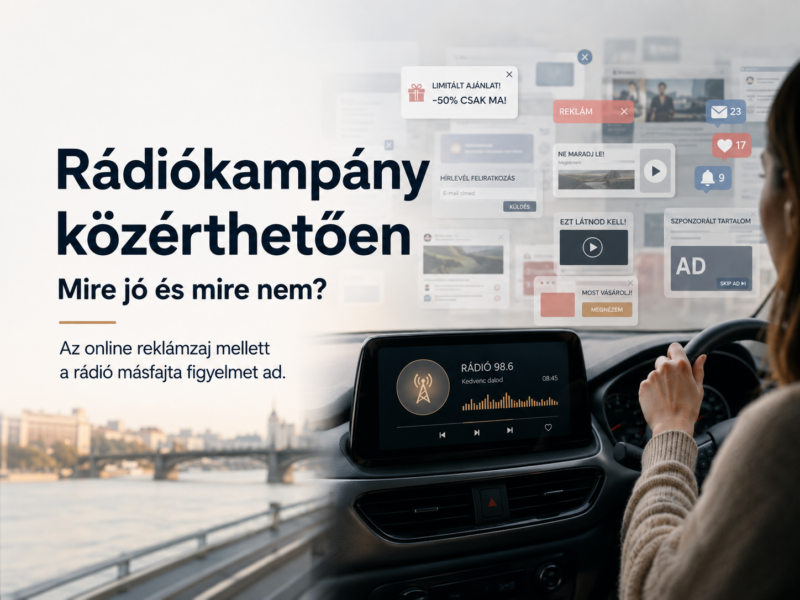 Rádiókampány és online reklámzaj