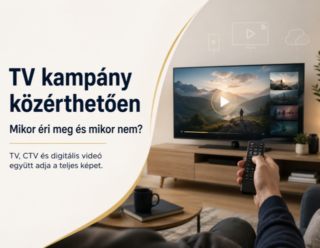 TV kampány közérthetően: televízió, CTV és digitális videó kapcsolatát bemutató blogkép.