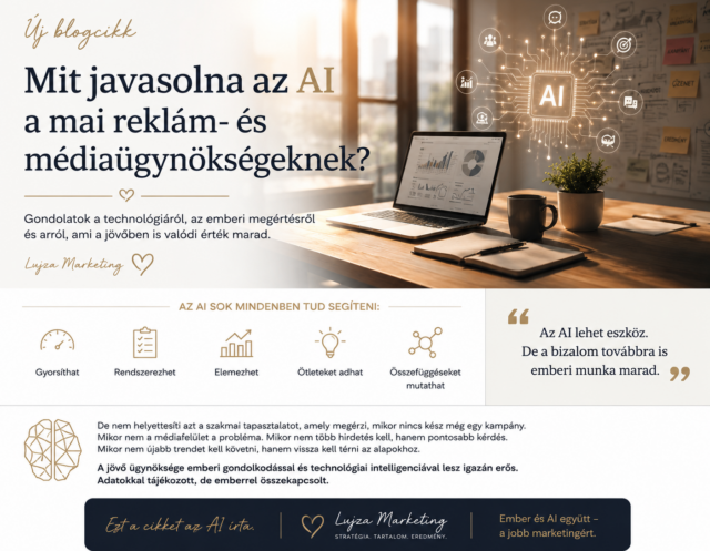 ai-mediaugynokseg-emberi-bizalom Emberi szakmai gondolkodást és mesterséges intelligenciát jelképező letisztult kép, amely a reklám- és médiaügynökségek jövőjére utal.